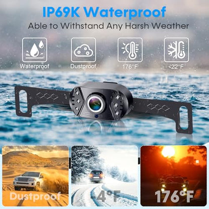 Kit de monitor de visión trasera HD 1080P para automóvil, ca