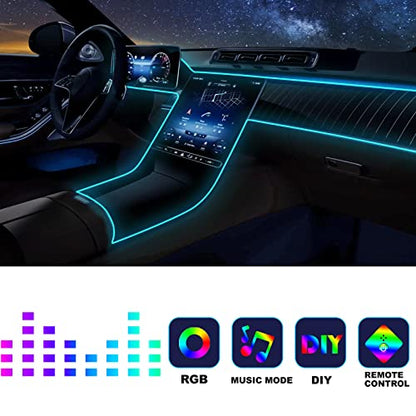 Tira de luces LED para coche, luces interiores del coche, ki