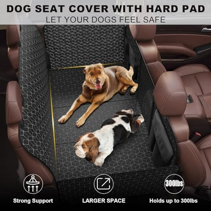Extensor de asiento trasero para perros, gran espacio, funda