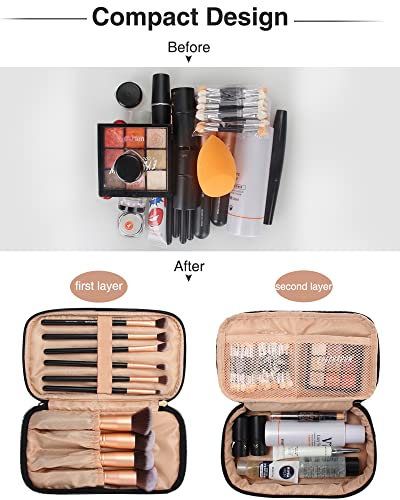 Relavel Bolsa de maquillaje pequeña para mujer y niña, bolsa