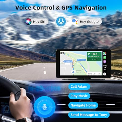 Pantalla Carplay inalámbrica de 7 pulgadas para automóvil, p