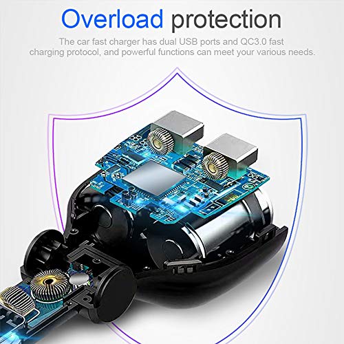 Adaptador divisor para encendedor de cigarrillos de coche, c