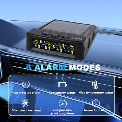 Sistema de monitoreo de presión de neumáticos RV con cargado