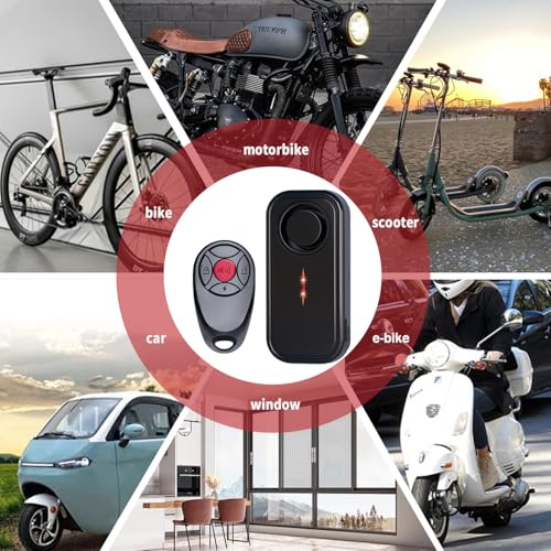 Vehículo Findable, alarma de bicicleta de 113 dB, sensor de