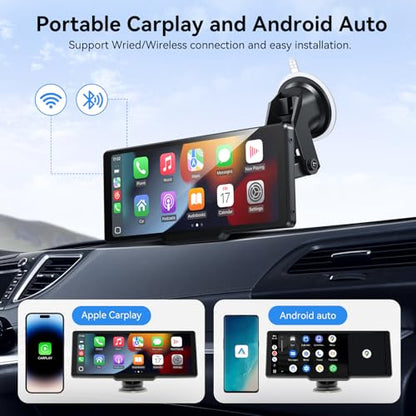 Carplay - Pantalla inalámbrica de 10 pulgadas para automóvil