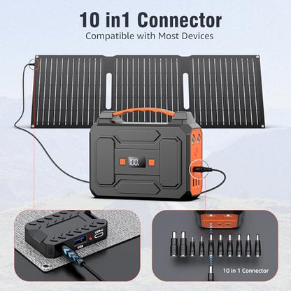 ZeroKor - Cargador de panel solar portátil de 30 W, kit de p