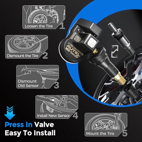 Autel Sensores TPMS MX-Sensor, 315 MHz y 433 MHz Sensor TPMS