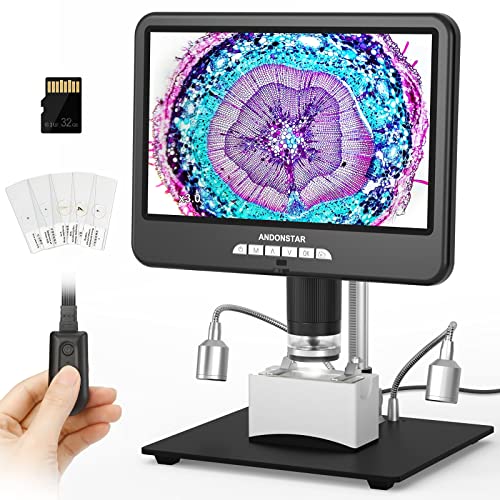 Andonstar Microscopio digital HDMI de 10,1 pulgadas AD207S-1