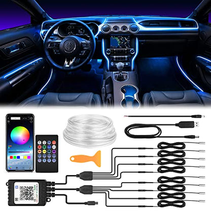 Tira de luces LED para interiores de automóvil de 400 pulgad