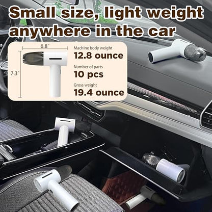 Mini aspiradora de mano inalámbrica para automóvil, aspirado