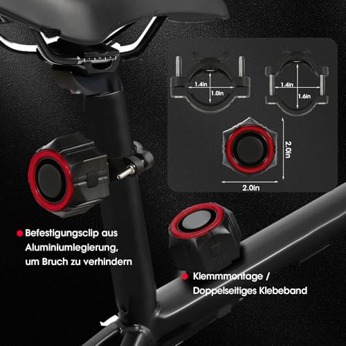 Alarma de bicicleta USB con 2 controles remotos – 110 dB alt