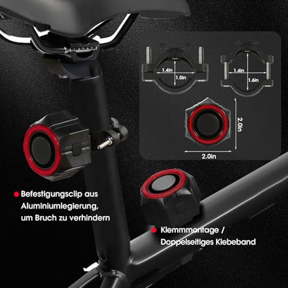 Alarma de bicicleta USB con 2 controles remotos – 110 dB alt