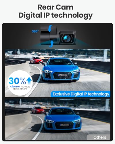 Dual Dash Cam 5G WiFi GPS, cámara de tablero real 4K+HDR 108