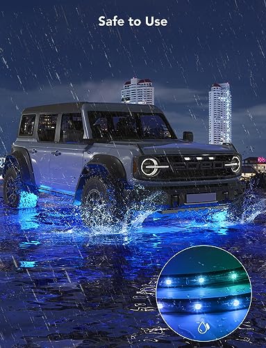 Govee Luces subterráneas para automóvil, 8 luces RGBIC para