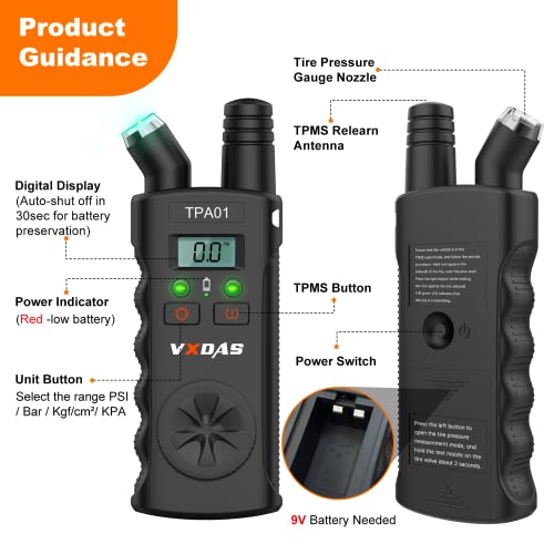 VXDAS TPA01 TPMS Herramienta de reaprendizaje para GM Plus M