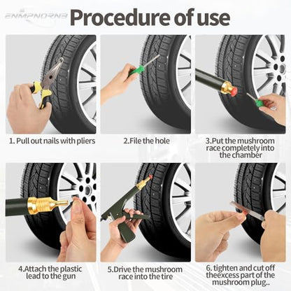 Kit de reparación de neumáticos de motocicleta definitivo: a