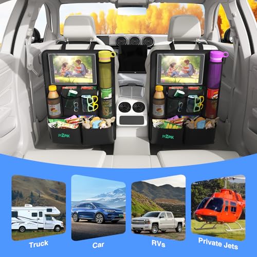Organizador de asiento trasero de automóvil, protector de as