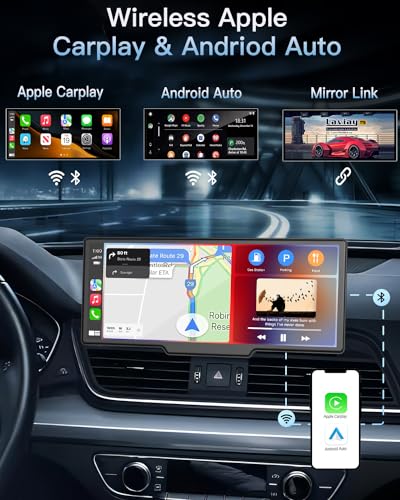 Pantalla táctil inalámbrica portátil CarPlay para coche: App