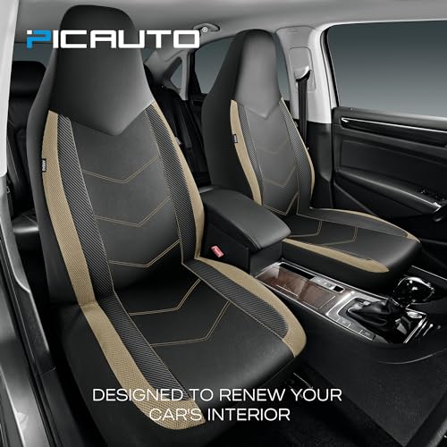 PIC AUTO Fundas de cuero para asiento de automóvil, diseño d
