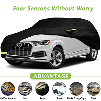 YIXIN Fundas impermeables 210T para Audi Q7 SUV 2005-2024, s