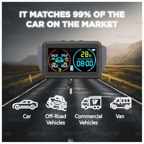 TPMS solar inalámbrico - Sistema universal de monitor de pre