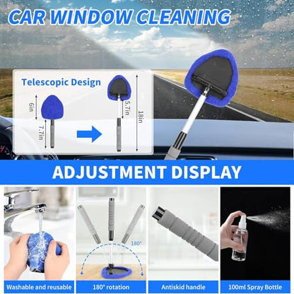 Kit de detalles de coche de 17 piezas, kit de limpieza para