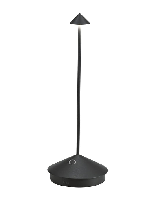 Zafferano Pina Pro - Lámpara de mesa LED inalámbrica (alumin
