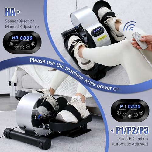 YOUNGFIT Elíptica debajo del escritorio, ejercitador de pier