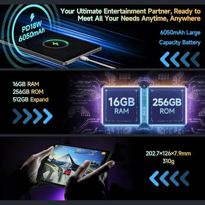 ALLDOCUBE Tablet Android 14, tableta Helio G99 iPlay 60 Mini