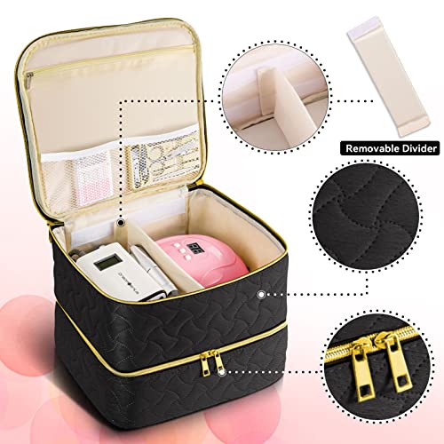 DreamGenius Estuche organizador de esmalte de uñas con capac