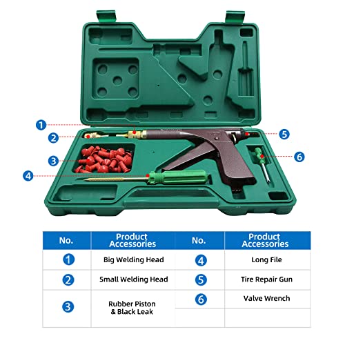 Kit de herramientas de reparación de tapones de neumáticos d