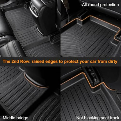 Binmotor-All Weather Car Floor Mats Cargo Liner Set for Chev