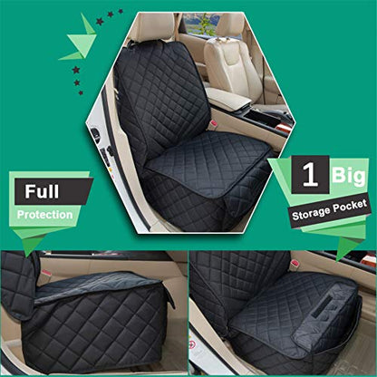 Funda impermeable para asiento delantero de perro, antidesli