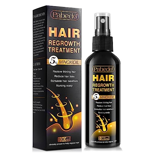 Suero de crecimiento del cabello de minoxidil al 5%, spray d