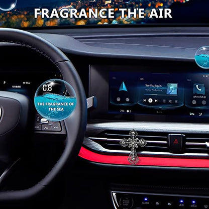 eing Ambientador de coche auto clásico metal cruz modelado a