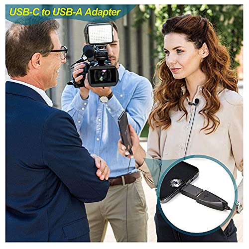 ZAFFIRO Micrófono Lavalier USB, micrófono de computadora USB