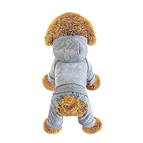 Sudadera con capucha para perro, sudadera de forro polar par