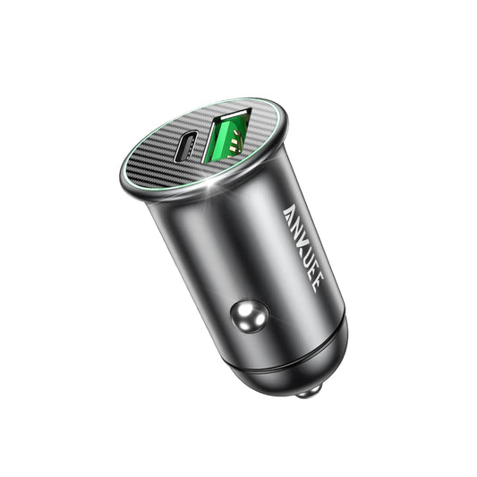 Adaptador de cargador de coche USB-C, puertos duales, carga