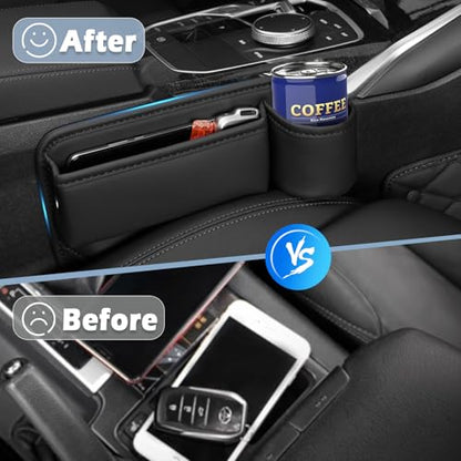 Organizador de espacio para asiento de automóvil con portava