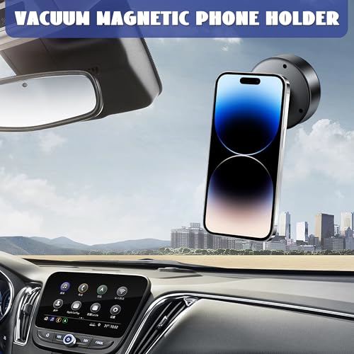 Soporte magnético de teléfono con succión al vacío para auto