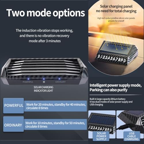 Purificador de aire de coche alimentado por energía solar co
