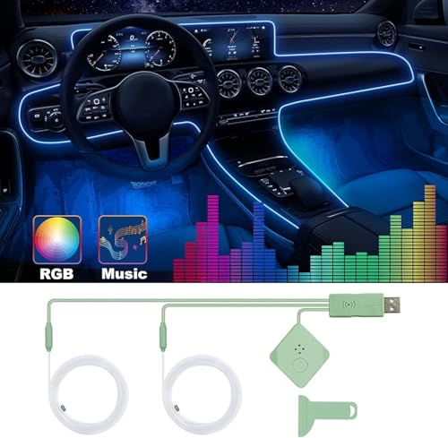 Tira de luces LED para coche, luces interiores del coche, ki