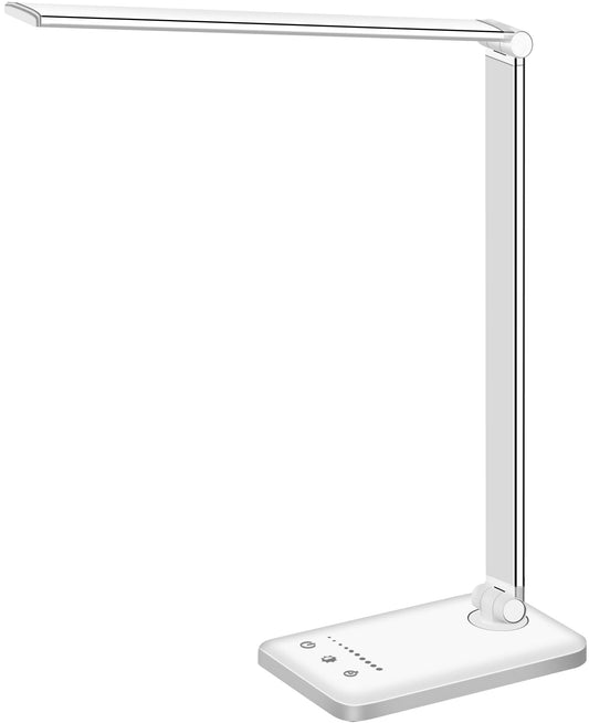 White crown - Lámpara LED de escritorio y oficina, con puert