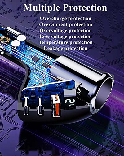 [PD36W & QC22.5W] Adaptador de cargador de coche, cargador d
