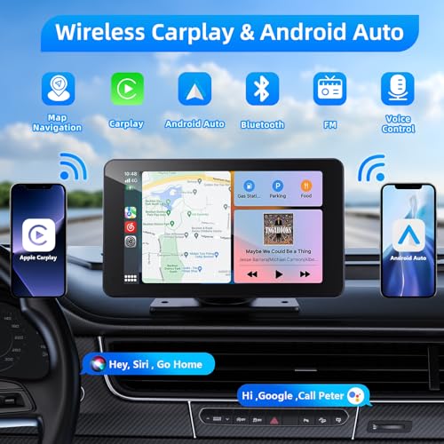Pantalla inalámbrica Apple Carplay y Android Auto para autom