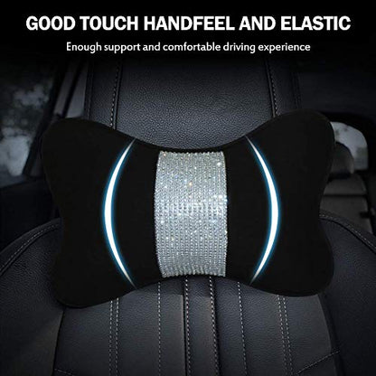 eing Paquete de 2 almohadas brillantes para asiento de autom