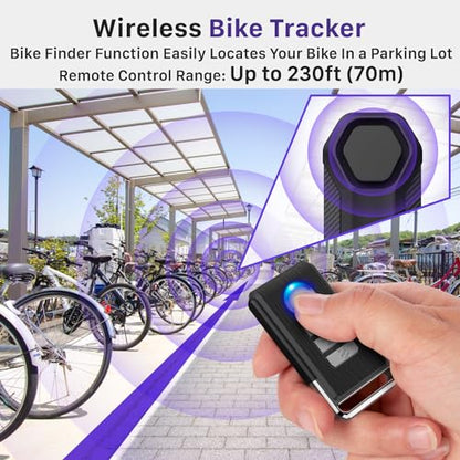Fosmon Alarma de bicicleta de 113 db con control remoto (paq