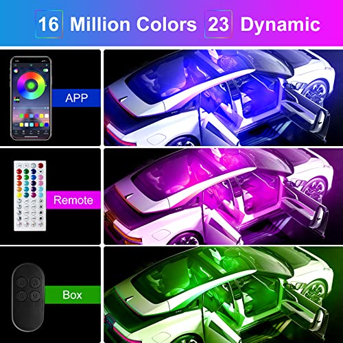 Luces LED para automóvil, control de aplicación con luces in