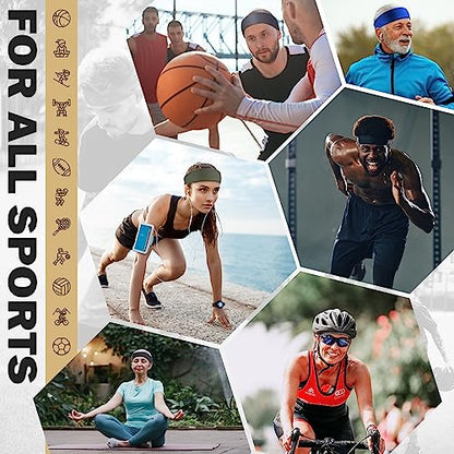 ZENSOUL Diademas deportivas (paquete de 4) – Diademas que ab