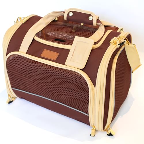 Transportador de gatos suave para perros pequeños, aprobado